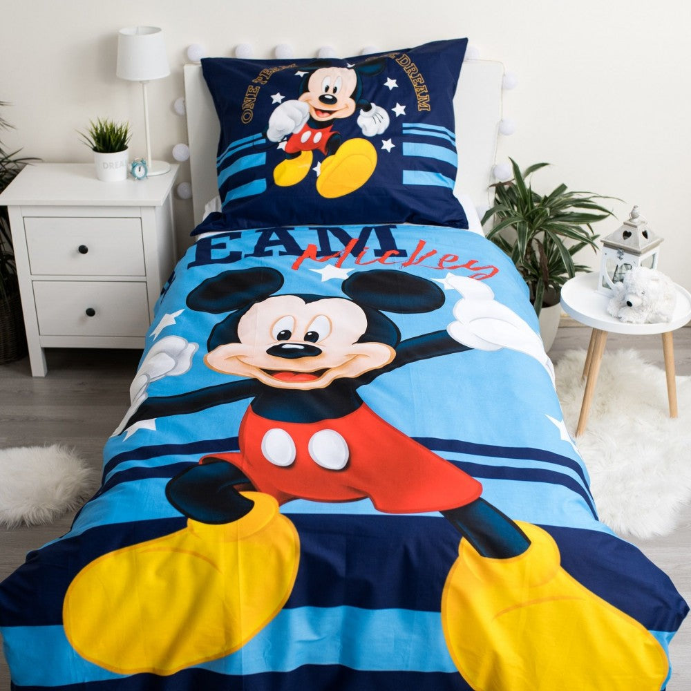 Disney Mikija komandas gultasveļas komplekts 140–200 cm, 70–90 cm