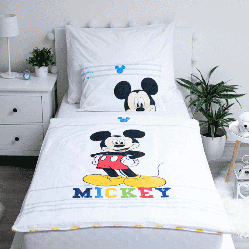Disney Mickey Colors bērnu gultasveļas komplekts 100–135 cm, 40–60 cm