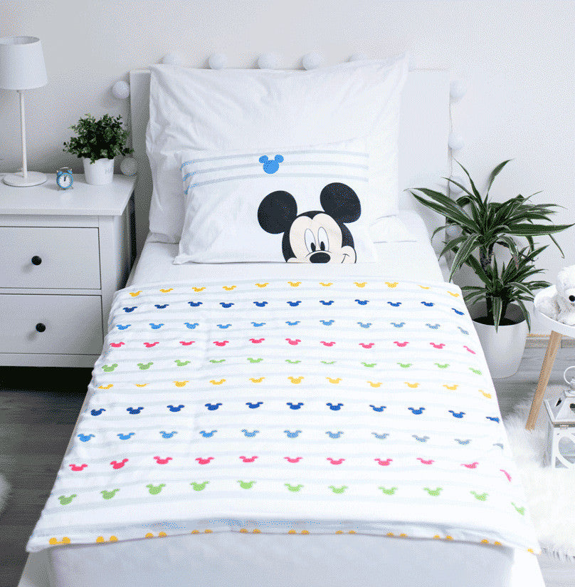 Disney Mickey Colors bērnu gultasveļas komplekts 100–135 cm, 40–60 cm