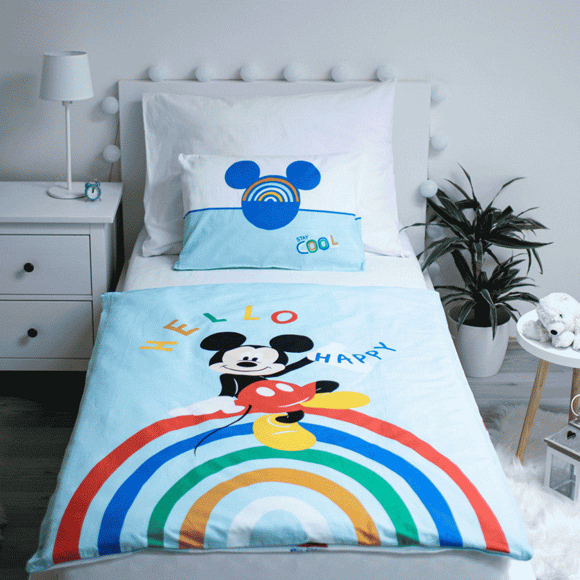 Disney Mickey Hello bērnu gultasveļas komplekts 100–135 cm, 40–60 cm
