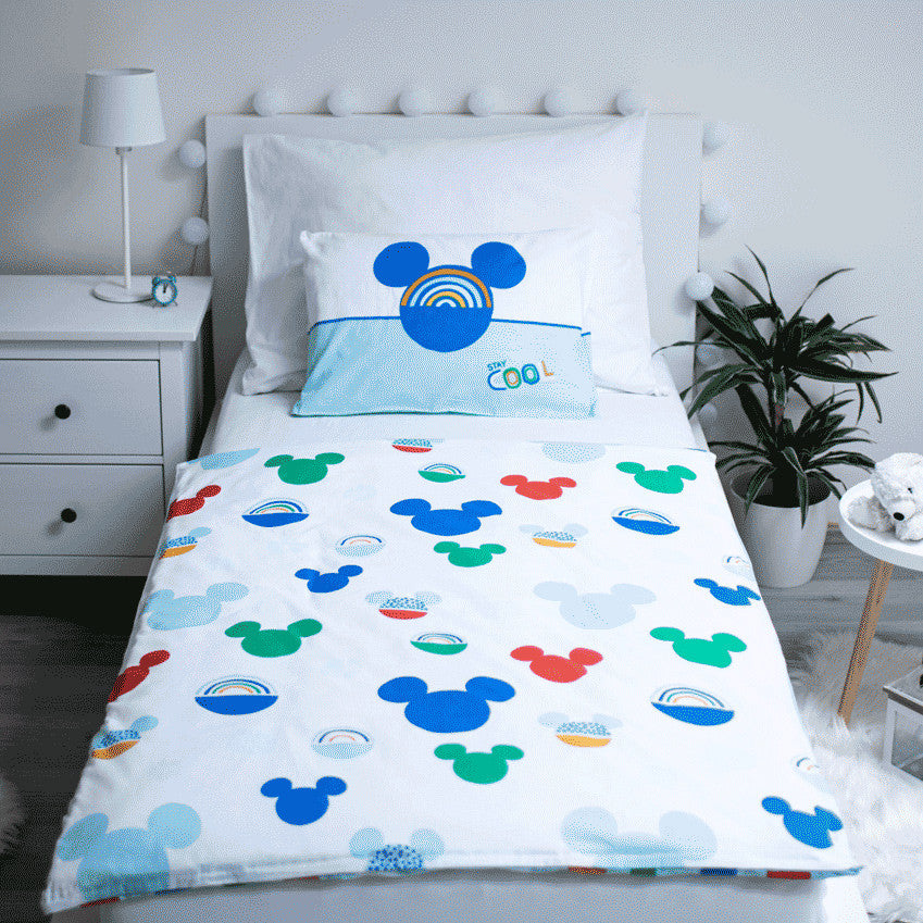 Disney Mickey Hello bērnu gultasveļas komplekts 100–135 cm, 40–60 cm