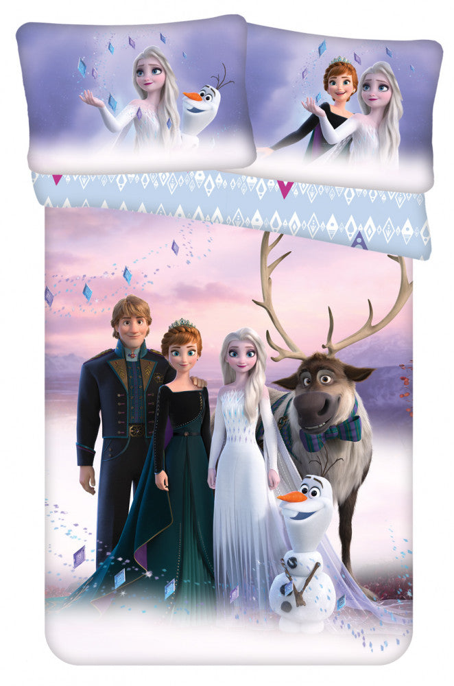 Disney Frozen Winter Wonderland bērnu segas pārvalks 100–135 cm, 40–60 cm