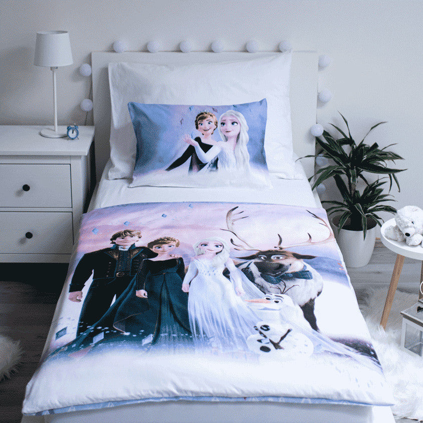 Disney Frozen Winter Wonderland bērnu segas pārvalks 100–135 cm, 40–60 cm