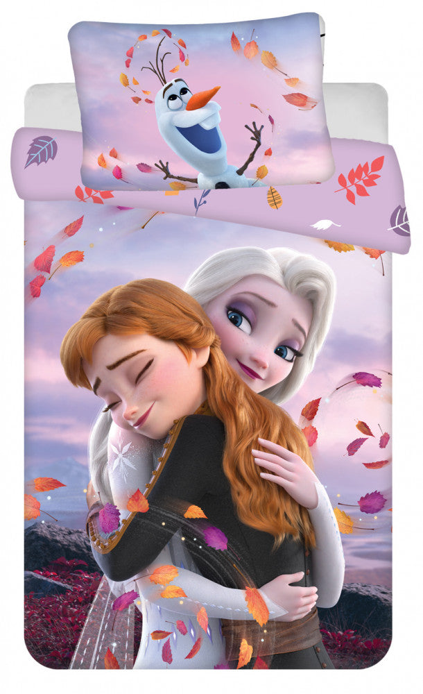 Disney Frozen Purple Cloud bērnu gultasveļas komplekts 100–135 cm, 40–60 cm