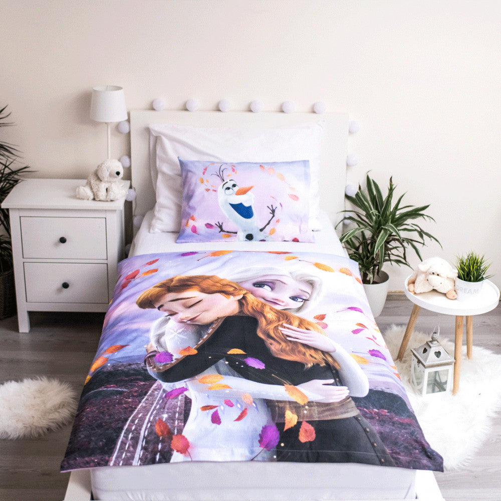 Disney Frozen Purple Cloud bērnu gultasveļas komplekts 100–135 cm, 40–60 cm