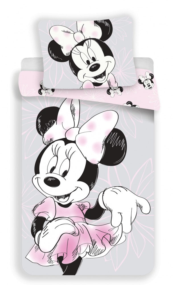 Disney Minnie Skaists gultasveļas komplekts 140√ó200cm, 70√ó90cm