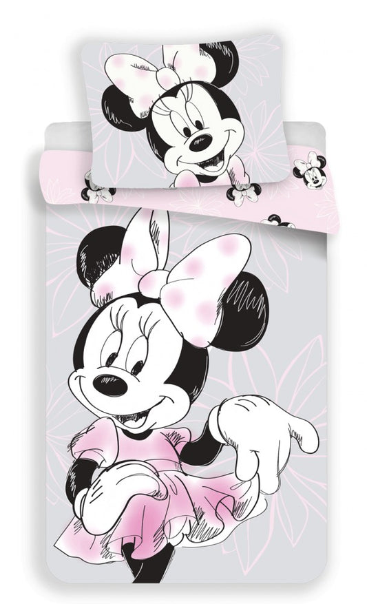 Disney Minnie Skaists gultasveļas komplekts 140√ó200cm, 70√ó90cm
