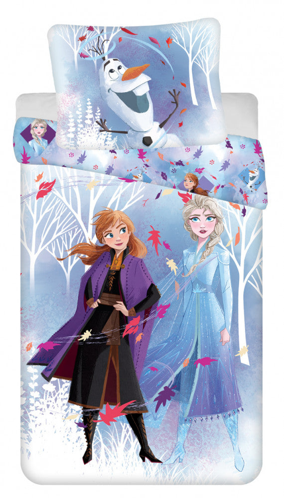 Disney Frozen balta gultasveļas pārvalks 140–200 cm, 70–90 cm
