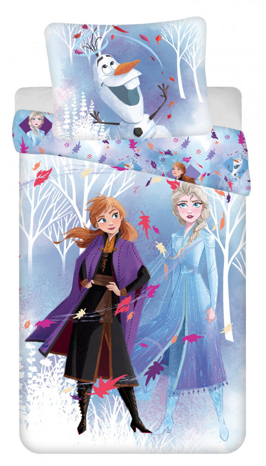 Disney Frozen balta gultasveļas pārvalks 140–200 cm, 70–90 cm