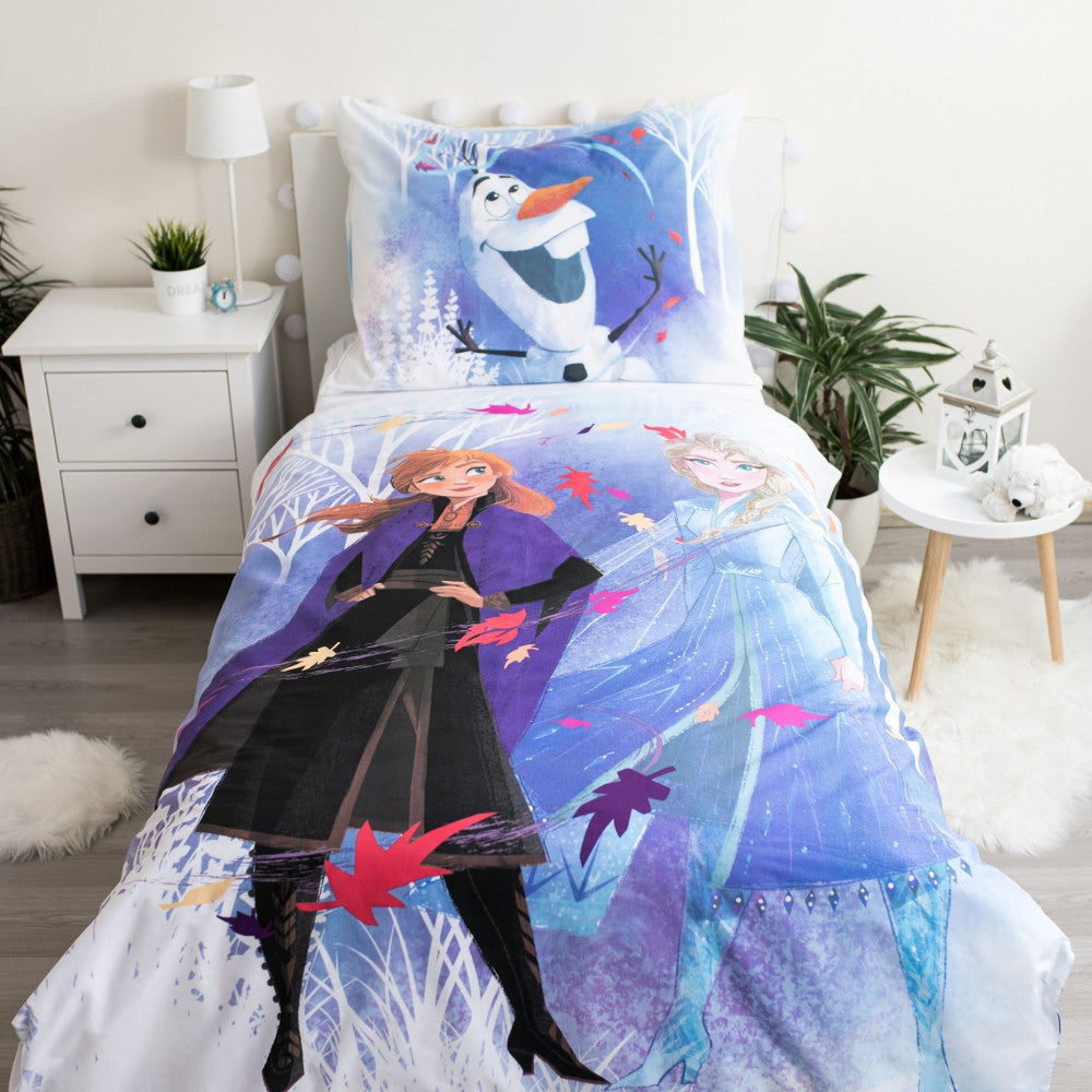 Disney Frozen balta gultasveļas pārvalks 140–200 cm, 70–90 cm