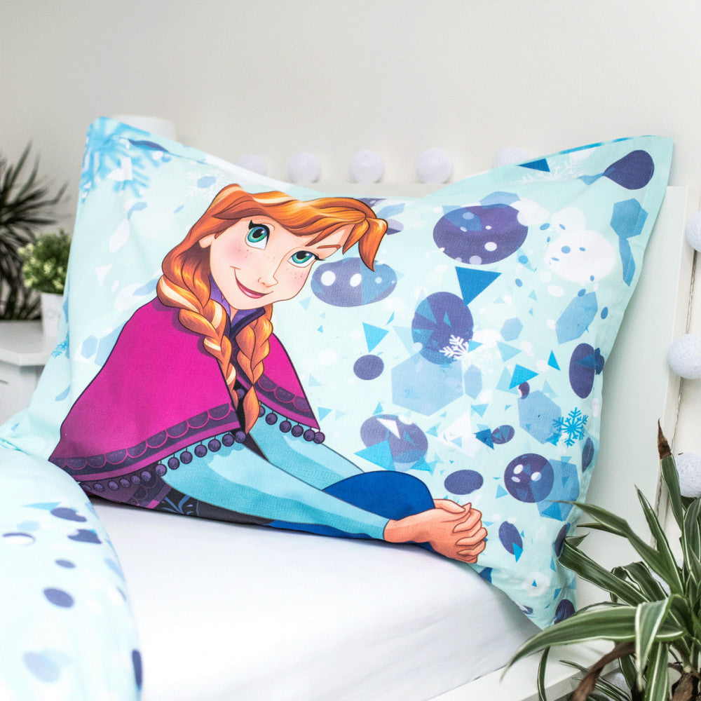 Disney Frozen tumsā spīdošs gultasveļas komplekts 140–200 cm, 70–90 cm