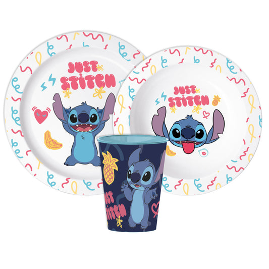 Disney Lilo un Stitch Just trauku komplekts, mikroplastmasas ar krūzīti 260 ml