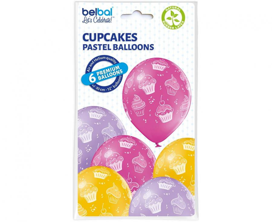 Kēksiņu formas baloni, 6 gab., 12 collas (30 cm)