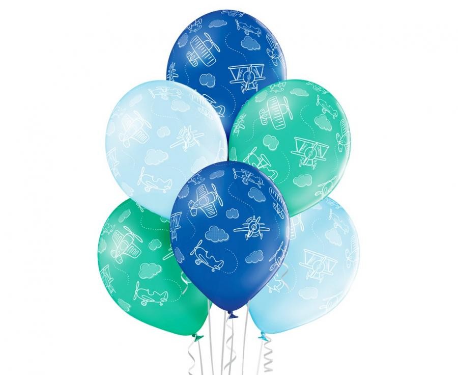 Plane Fly K balons, 6 gabali, 12 collas (30 cm)