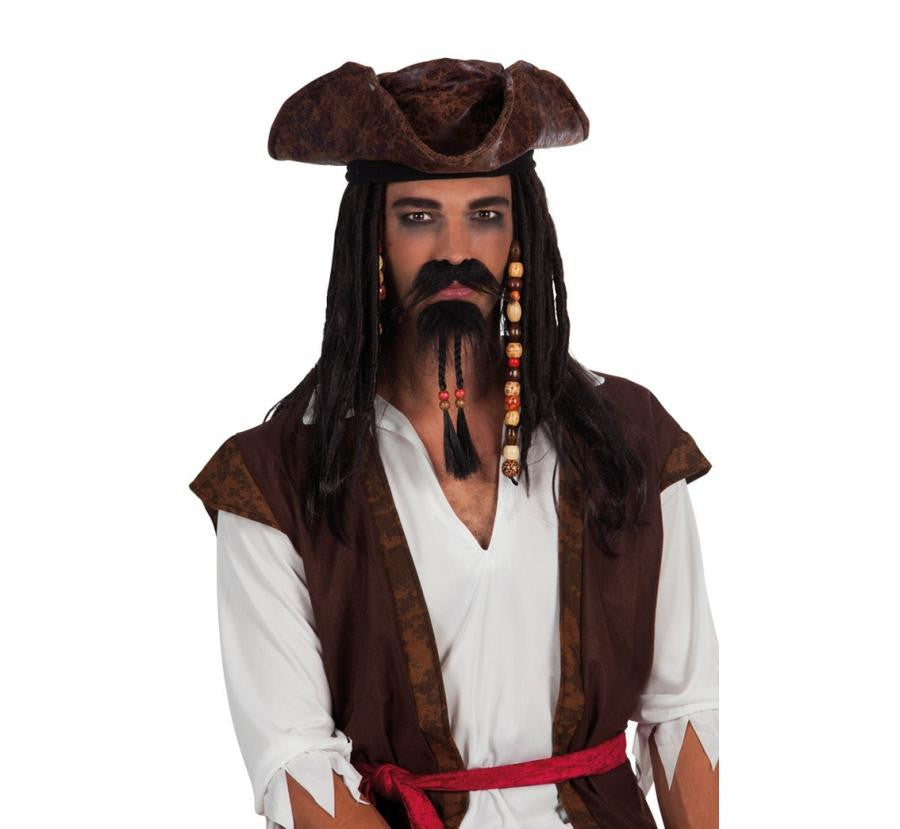 Pirate, ūsas un bārda, ielikt