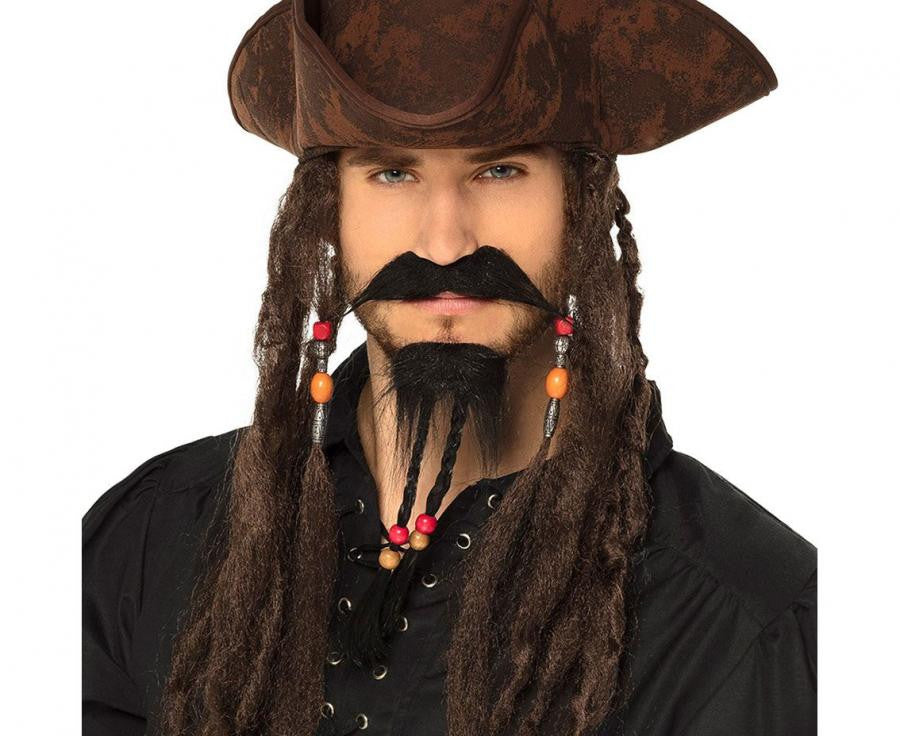 Pirate, ūsas un bārda, ielikt