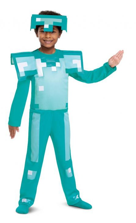 Minecraft bruņu kostīms 3-4 gadi