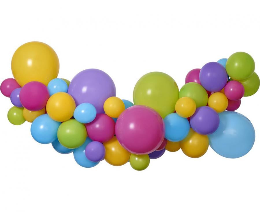 Krāsaini krāsaini baloni, balonu vītņu komplekts 65 gab.