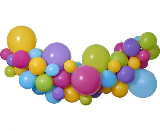 Krāsaini krāsaini baloni, balonu vītņu komplekts 65 gab.