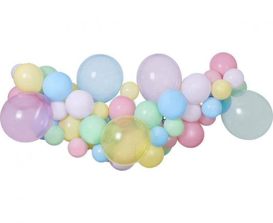 Krāsains mazuļa balons, balonu virtenes komplekts 65 gab.