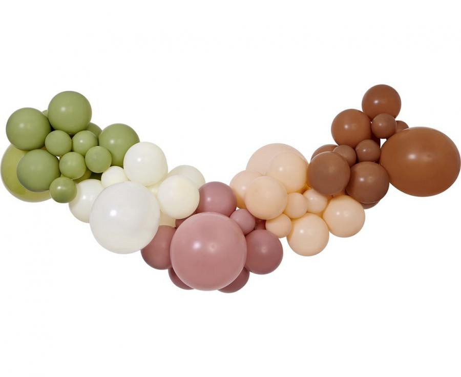 Krāsains boho balons, balonu vītņu komplekts, 65 gabali