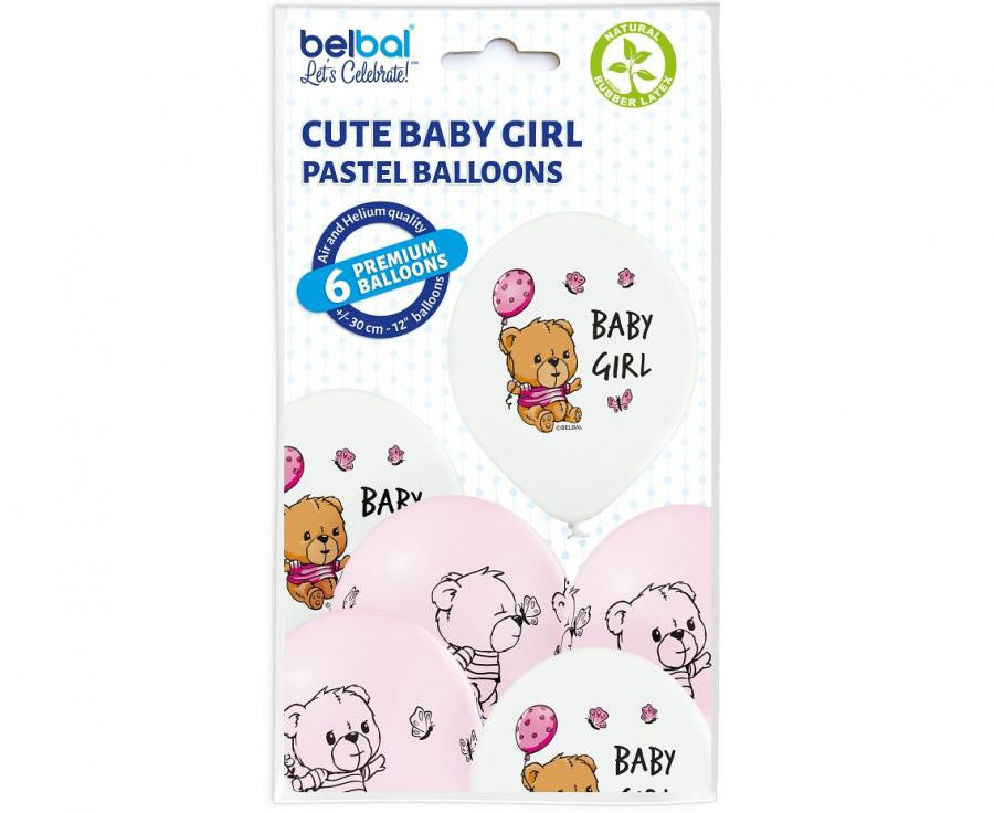 Mīļas meitenes baloni, 6 gab. 12 collas (30 cm)