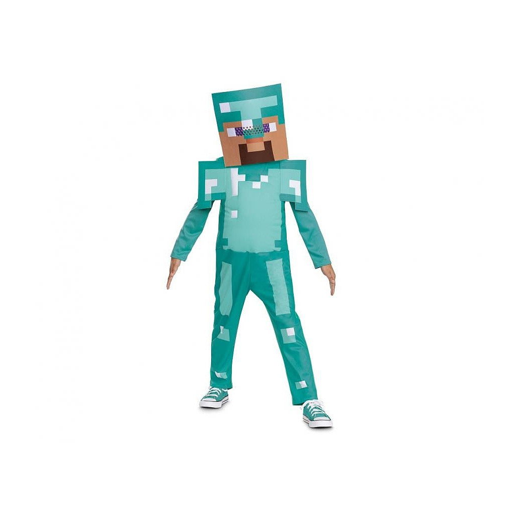 Minecraft Stīva Daimonda kostīms 4-6 gadi