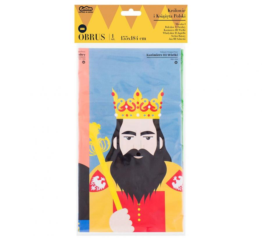 Plastmasas galdauts "Party Royal Kings" 132x182 cm