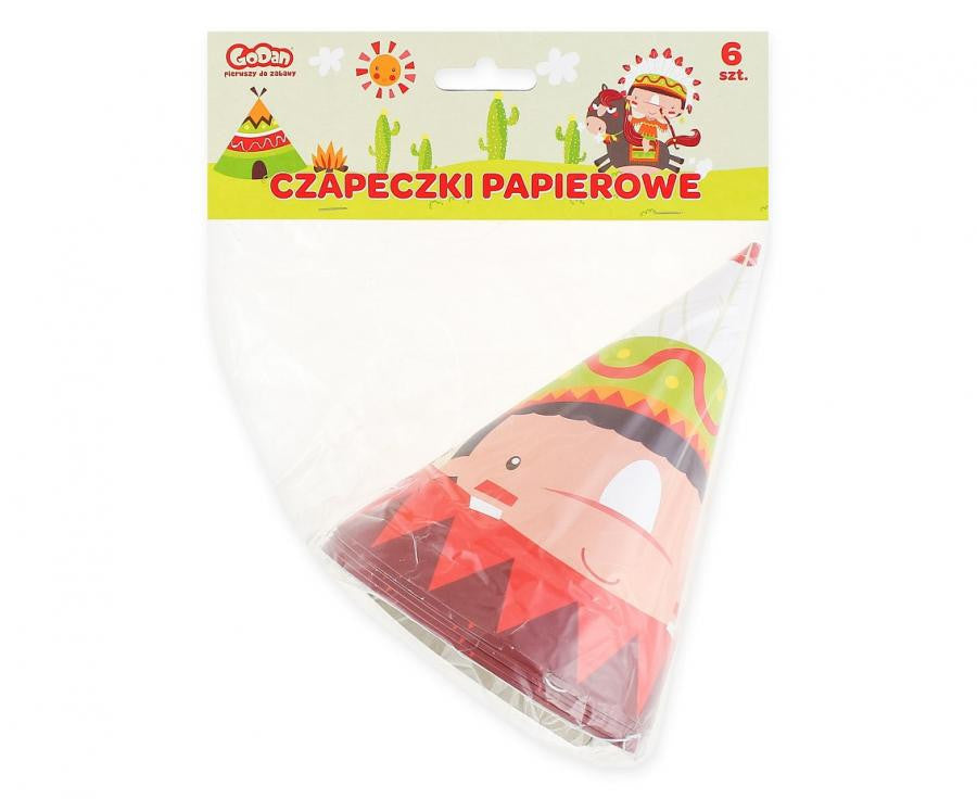 Indijas Indijas ballītes cepure, ballīšu cepure, šako 6 gab.