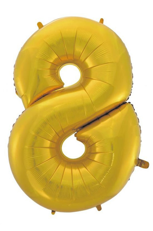 Folijas balons "Cipars Zelta Paklājiņš" 92 cm, zelta krāsā