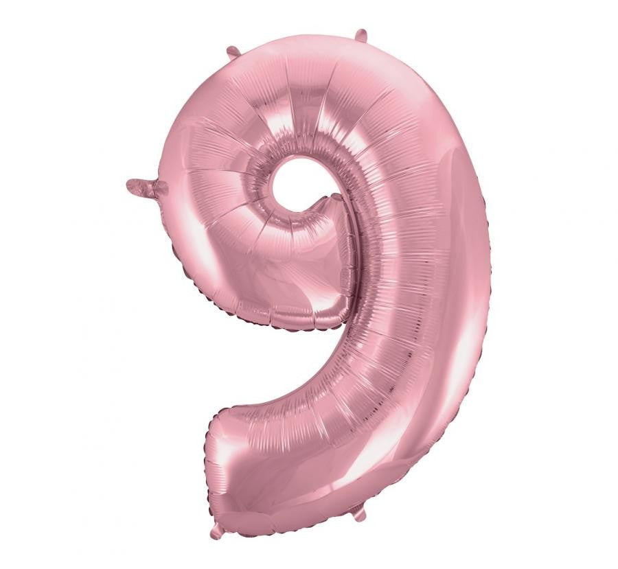 Folijas balons "Cipars gaiši rozā", 92 cm