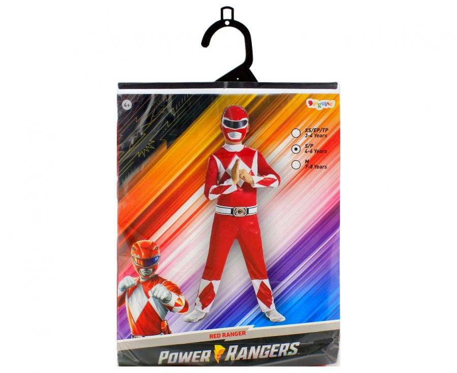 Power Rangers sarkanais kostīms 4-6 gadi