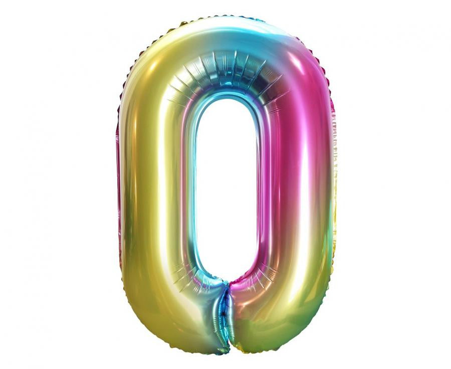 Folijas balons "Ciparu varavīksne" 85 cm