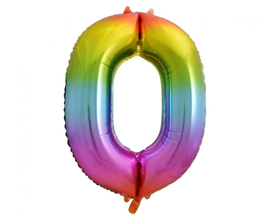 Folijas balons "Ciparu varavīksne" 85 cm