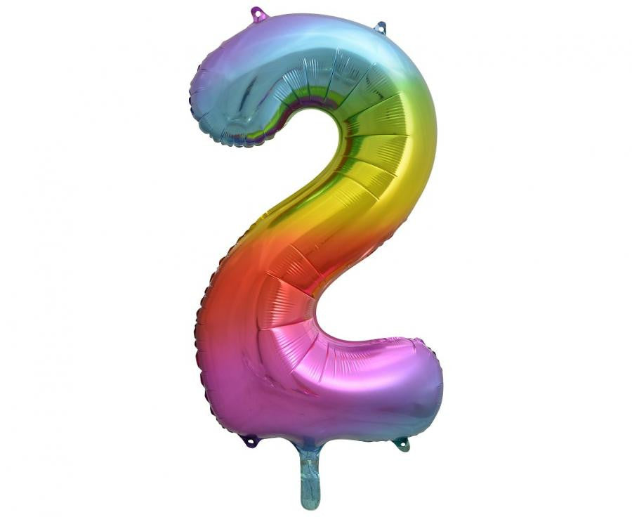 Folijas balons "Ciparu varavīksne" 85 cm