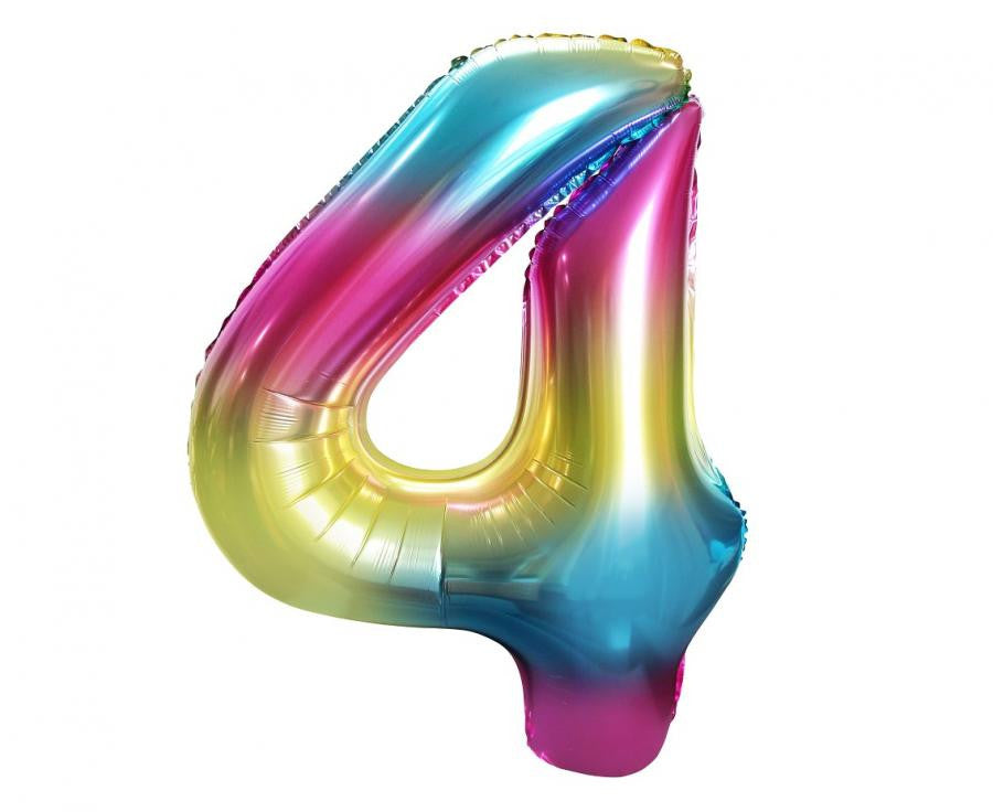 Folijas balons "Ciparu varavīksne" 85 cm