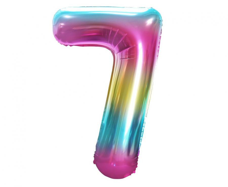 Folijas balons "Ciparu varavīksne" 85 cm