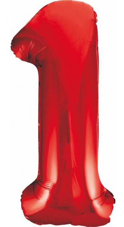 Folijas balons "Cipars 1", 85 cm