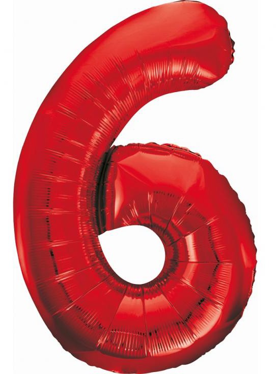 Folijas balons "Cipars sarkans", 85 cm