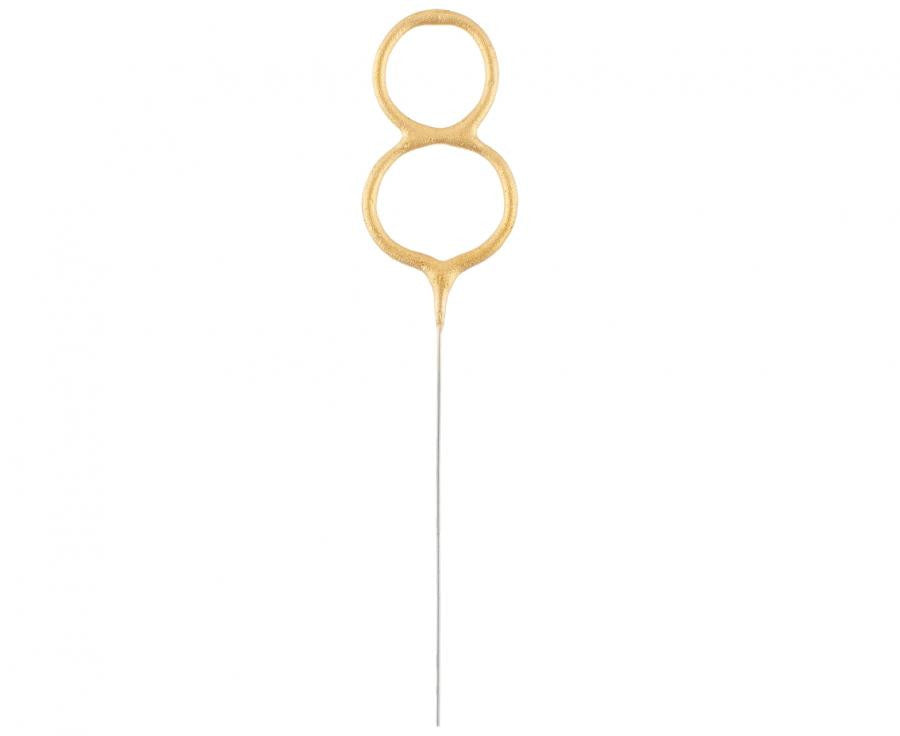 Zelta zelta krāsas dzirkstošā glāze 8, 17 cm