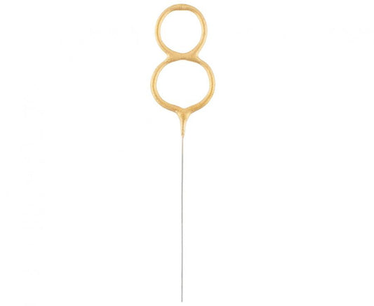 Zelta zelta krāsas dzirkstošā glāze 8, 17 cm
