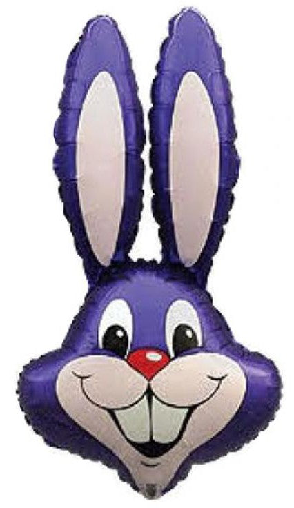 Folijas balons "Trusītis ar violetu galvu", 36 cm (WP)