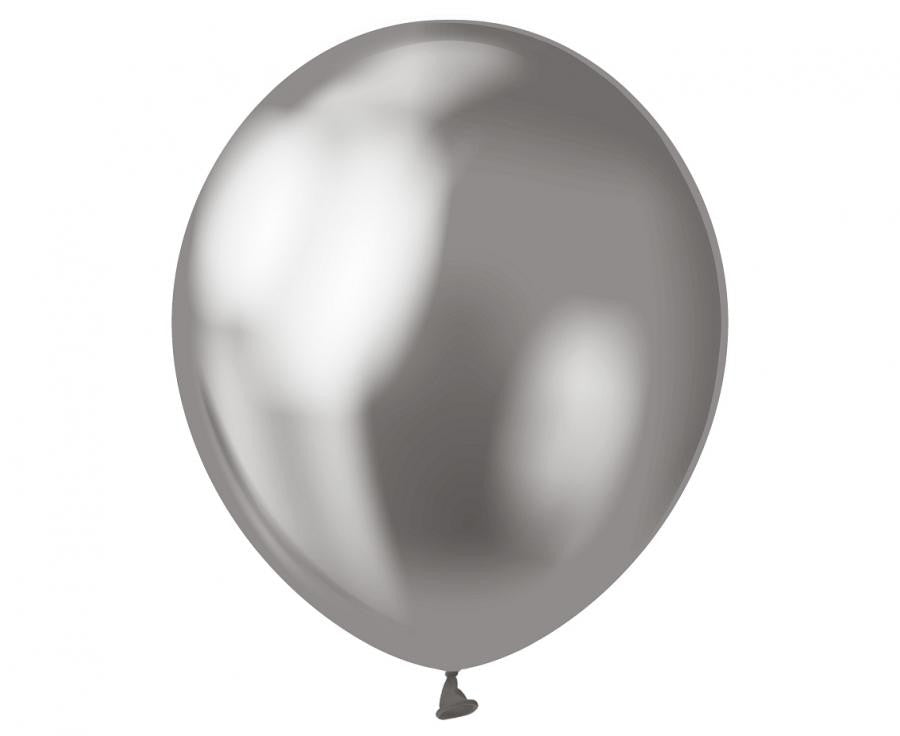 Platīna pelēka krāsa, pelēki baloni, 7 gabali 12 collas (30 cm)