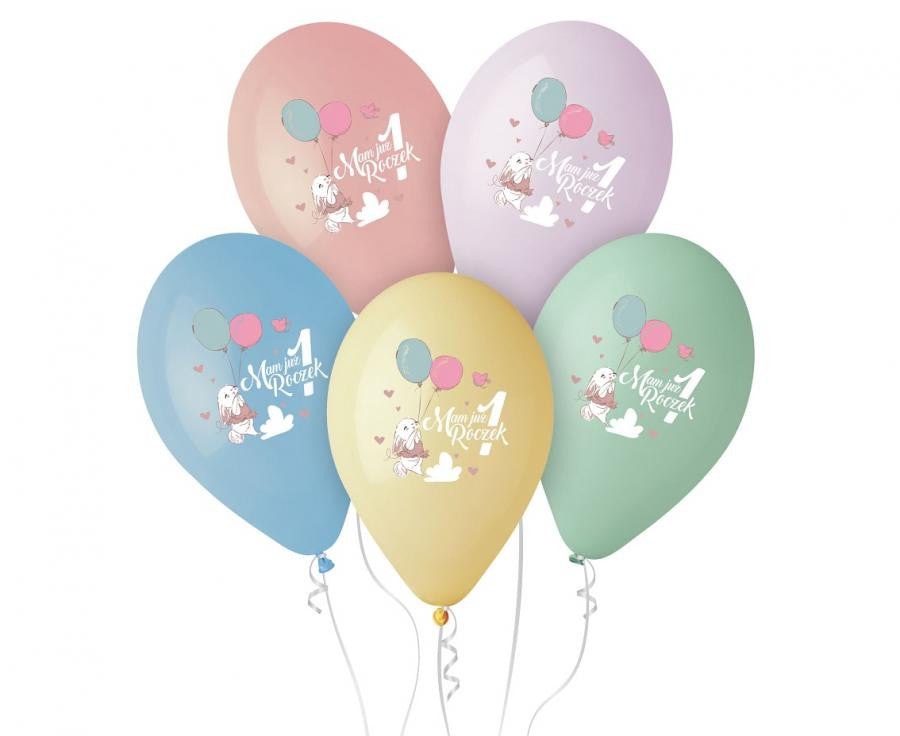 Daudz laimes dzimšanas dienā, Mamma Juz Roczek, pirmās dzimšanas dienas baloni, 5 gab. 13 collas (33 cm)