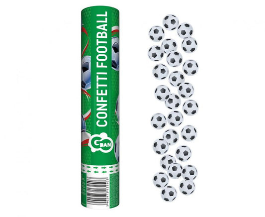 Daudz laimes dzimšanas dienā futbola spēle, futbola konfeti šāvējs 30 cm