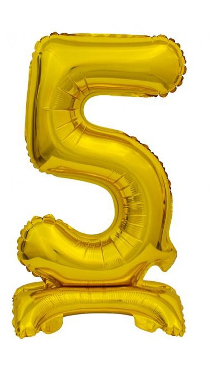 Folijas balons "Cipars B&C Gold", 38 cm, zelta krāsā, zelta krāsā