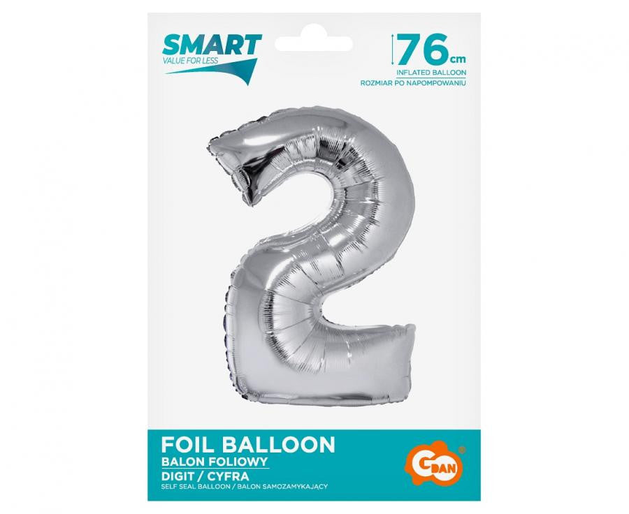 Folijas balons "Cipars 2", 76 cm