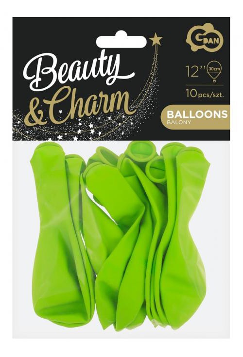 Krāsaini pasteļtoņu pistāciju zaļi baloni, 10 gab. 12 collas (30 cm)