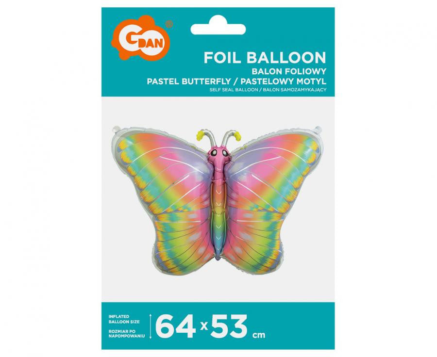 Tauriņš Pasteļtauriņš, folijas balons 64 cm