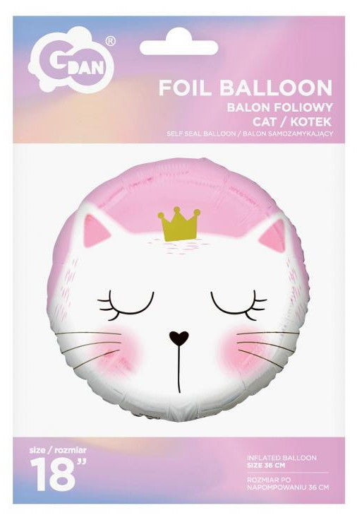 Folijas balons "Kaķis Miegains" 36 cm